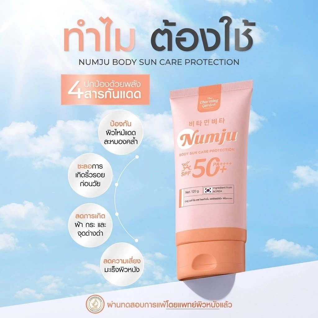 [เลือกสินค้า] Numju Vitamin Whitening Lotion นัมจู วิตามิน ไวเทนนิ่ง โลชั่น / Booster Cream / กันแดด thumbnail 9