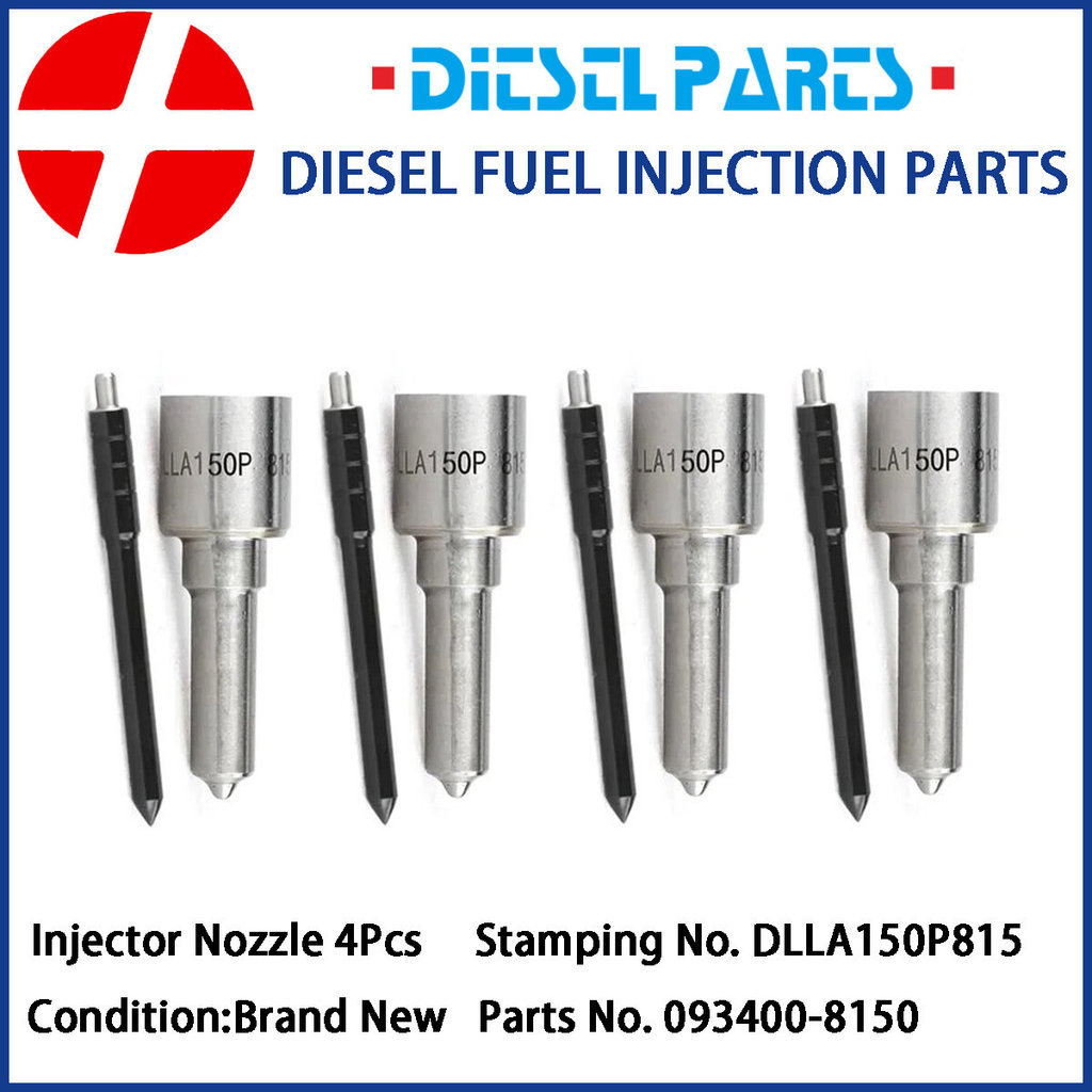 4 ชิ้นดีเซลหัวฉีดน้ํามันเชื้อเพลิงหัวฉีด DLLA150P815 สําหรับ TOYOTA 1CD-FTV 23670-09220 23670-09250