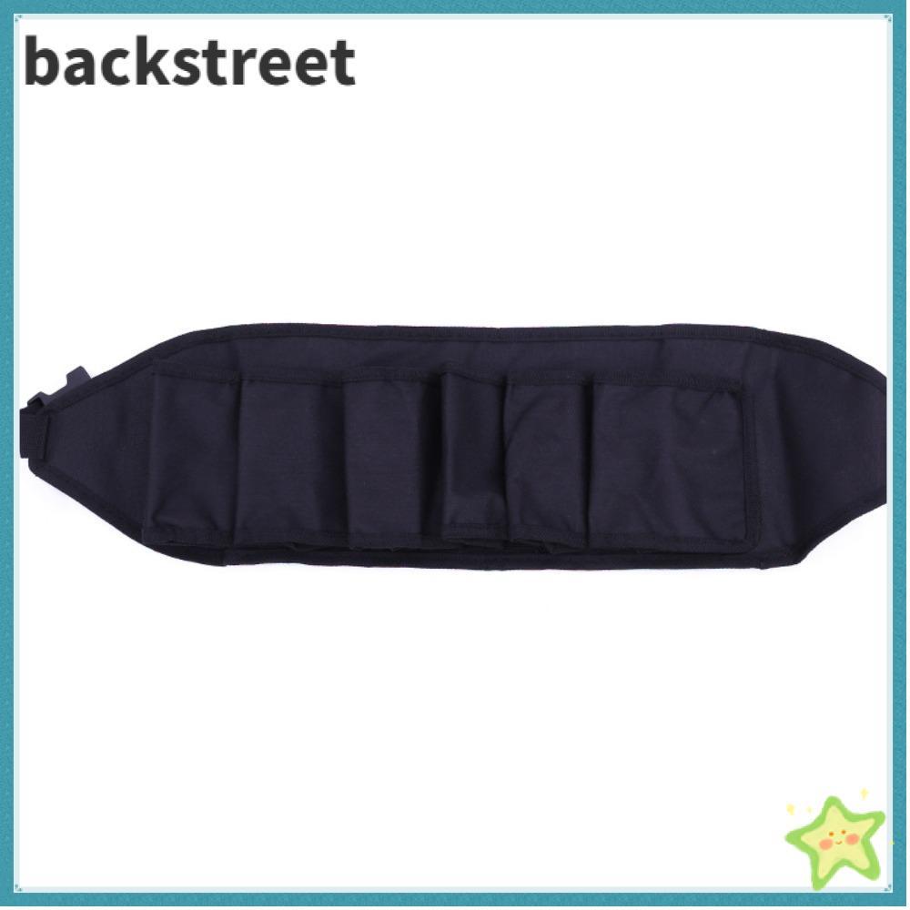 BACKSTAGEREETDV Beer Belt, Cloth Black Beer Belt Holder, Durable 6 Pack Adjustable Beer Bottle Belt 