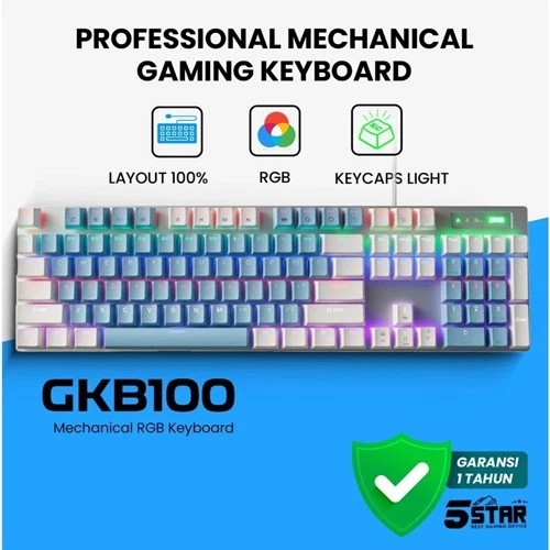5STAR GKB100 RGB WIRED MECHANICAL KEYBOARD