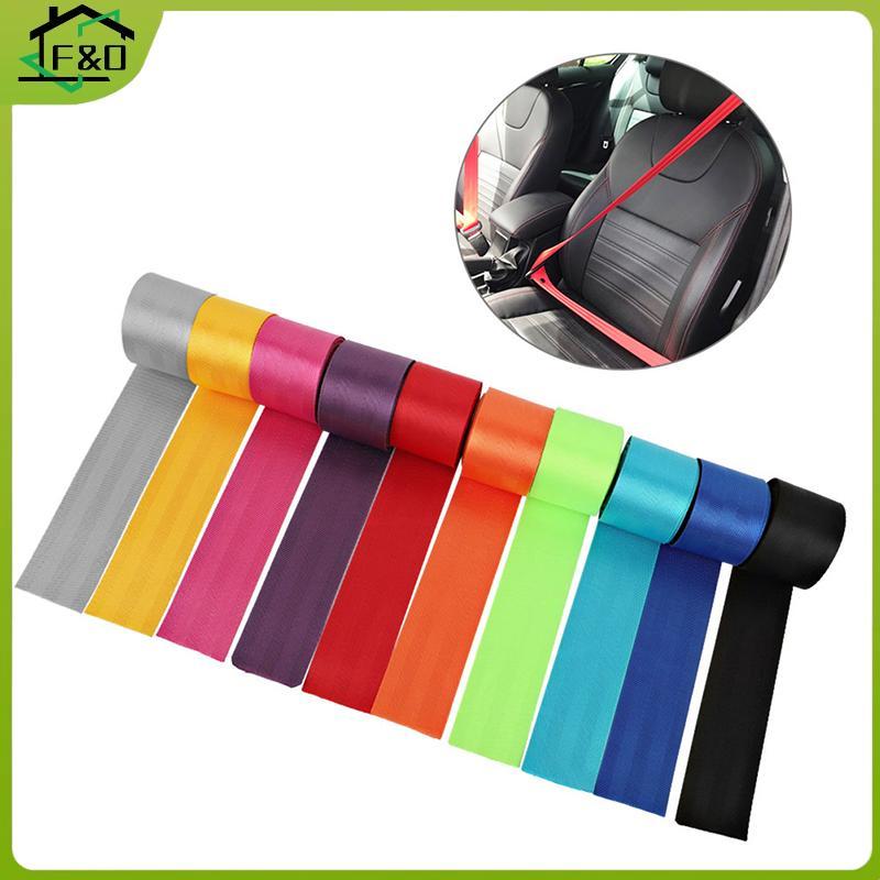 F&O เข็มขัดนิรภัยในรถยนต์ Webbing โพลีเอสเตอร์ที่นั่ง Lap Retractable ไนลอนสายรัดความปลอดภัย 3.6M 4.