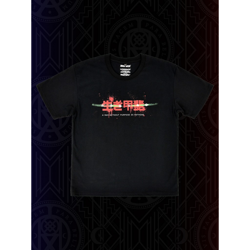 [FANTHFUL] John Wick Fast Chase 4 เสื้อยืดสินค้าภาพยนตร์โอซาก้าสีดําของแท้อย่างเป็นทางการรุ่น
