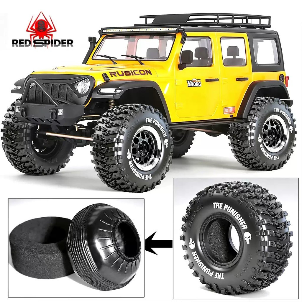 4PCS 135 มม.2.2 "RC Crawler ยาง OD 5.3 สําหรับ 1/10 1/8 Traxxas TRX4 Axial SCX10 Capra RR10 RC4WD RB