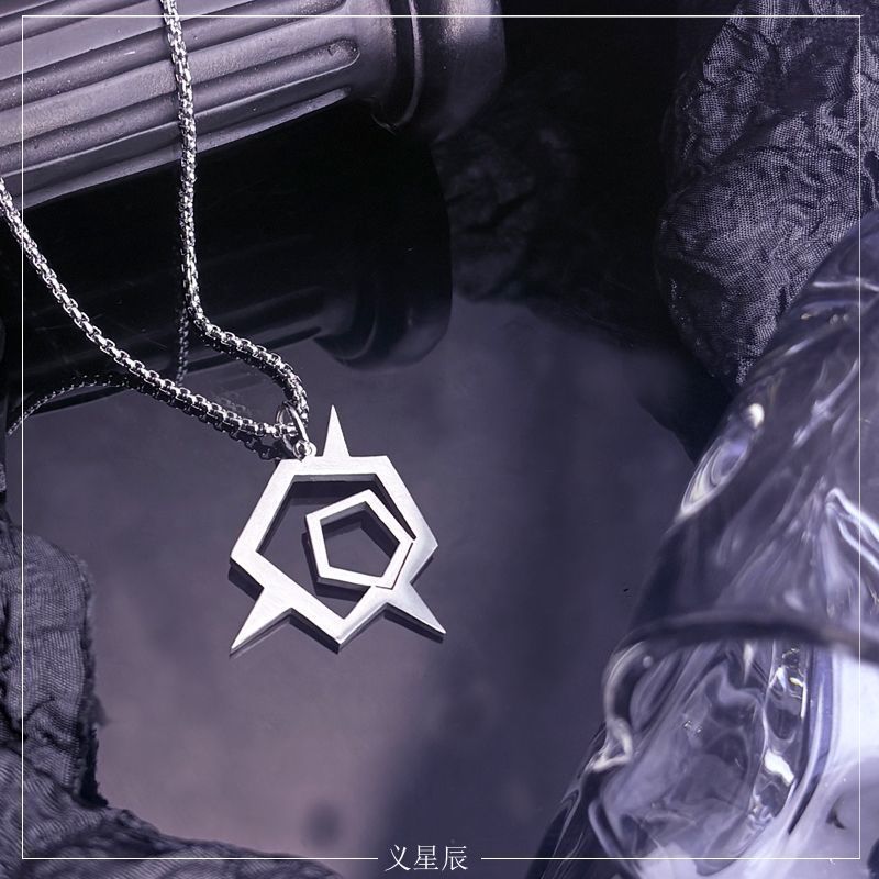 Blue Archive/Onikata Kayoko/Blue Archive Kayoko Halo Necklace จี้เหล็กไทเทเนียม/Ewet