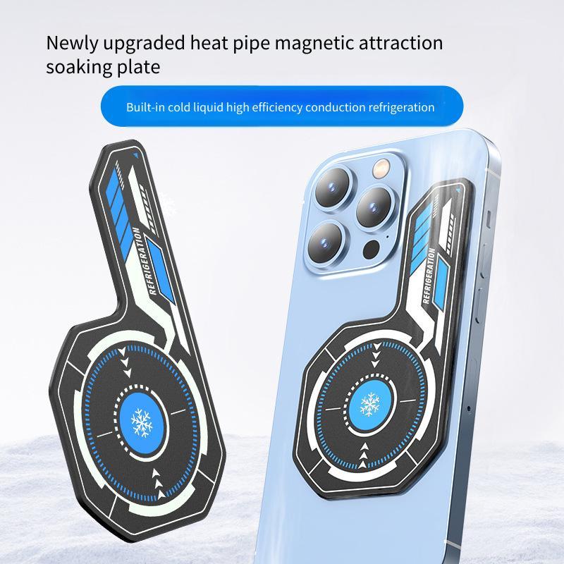 Magnetic Phone Cooler Vapor Chamber Semiconductor Cooling Back Clip Heat Sink Cooling Patch สําหรับแ