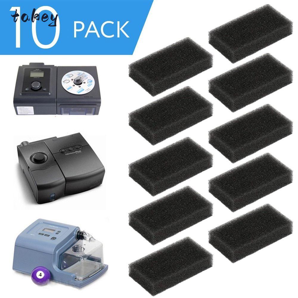 WITAK 10 ชิ้นตัวกรองโฟม CPAP, ตัวกรองฟองน้ํา CPAP แบบใช้ซ้ําได้ Ultra Fine, ทําความสะอาด Ventilator 