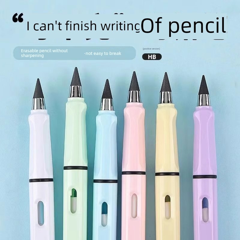 ดินสอ ee ดินสอ 2b เทคโนโลยีสีดําไม่จําเป็นต้องเหลาหัวดินสอไม่มีคมไม่สามารถสิ้นสุดดินสอนิรันดร์นักเรี
