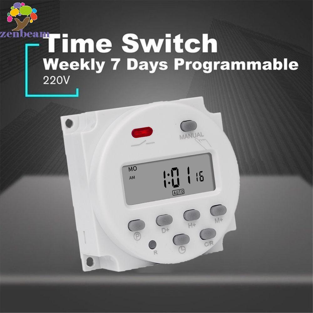 ZENBEAM Timer Switch โปรแกรมอัตโนมัติ Loop แบตเตอรี่ชาร์จ CN101A