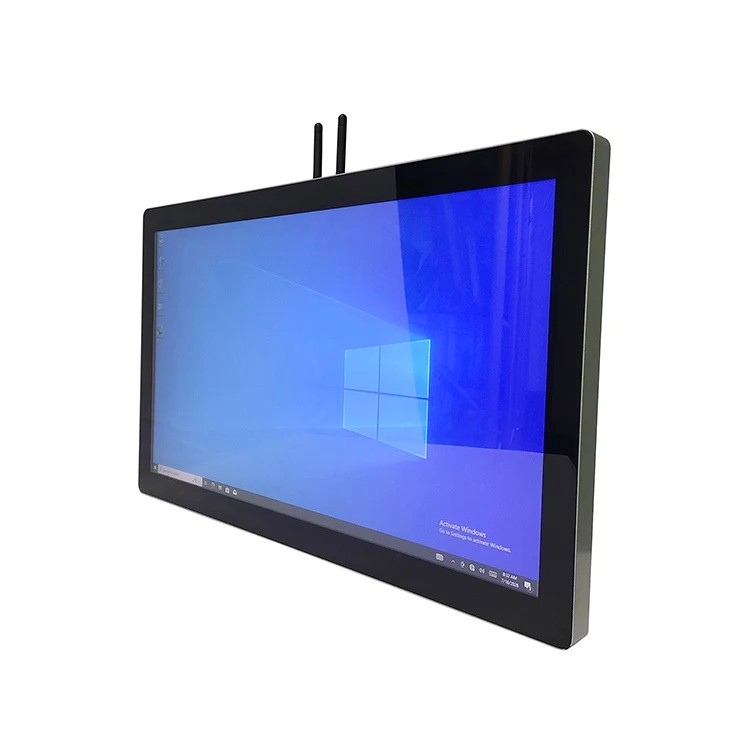 27DG OEM 21.5 นิ้ว Core I3 I5 I7 IP65 กันน้ํา All in One คอมพิวเตอร์ฝังอุตสาหกรรม Touch PC สําหรับเท