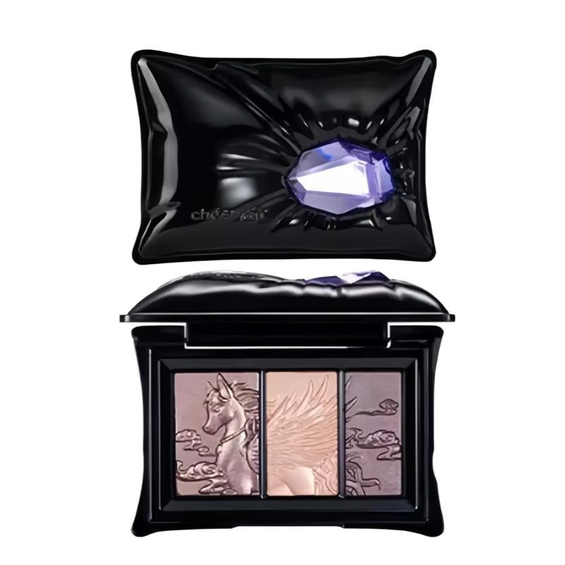 Cheeryep Qianyan 16 Color Eye Shadow Palette สีชมพูสีน้ําตาลคาวบอยสีฟ้า Multicolor Matte Pearl Smoky