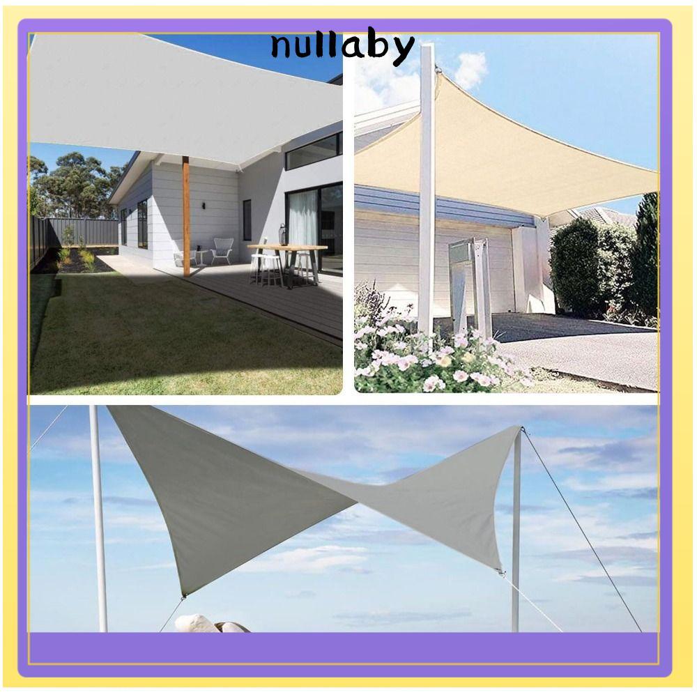 NULLABY Shade Cover, Water-proof Quadrdis Sun Shade Sail, อัพเกรด Anti-Rust UV Block ทนทาน Wind sail