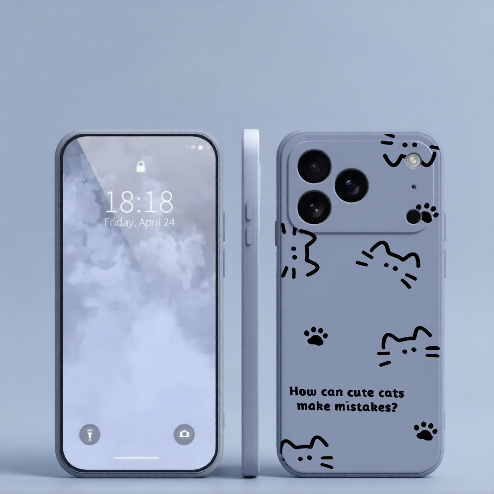 สีดําสายแมว Paw พิมพ์เคสโทรศัพท์เหมาะสําหรับ Xiaomi 17U 17TPro 17T 15U 15 14U 14Pro 13Pro 12Pro 12 1