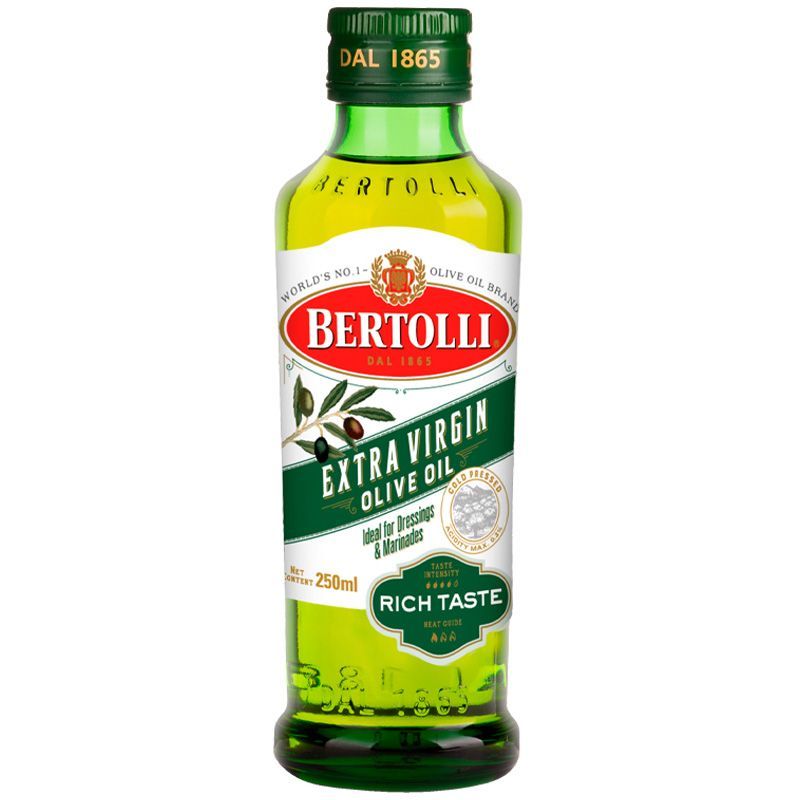 เบอร์ทอลลีน้ำมันมะกอกเอ็กซ์ตร้าเวอร์จิ้น 250มล. Bertolli Extra Virgin Olive Oil 250ml.