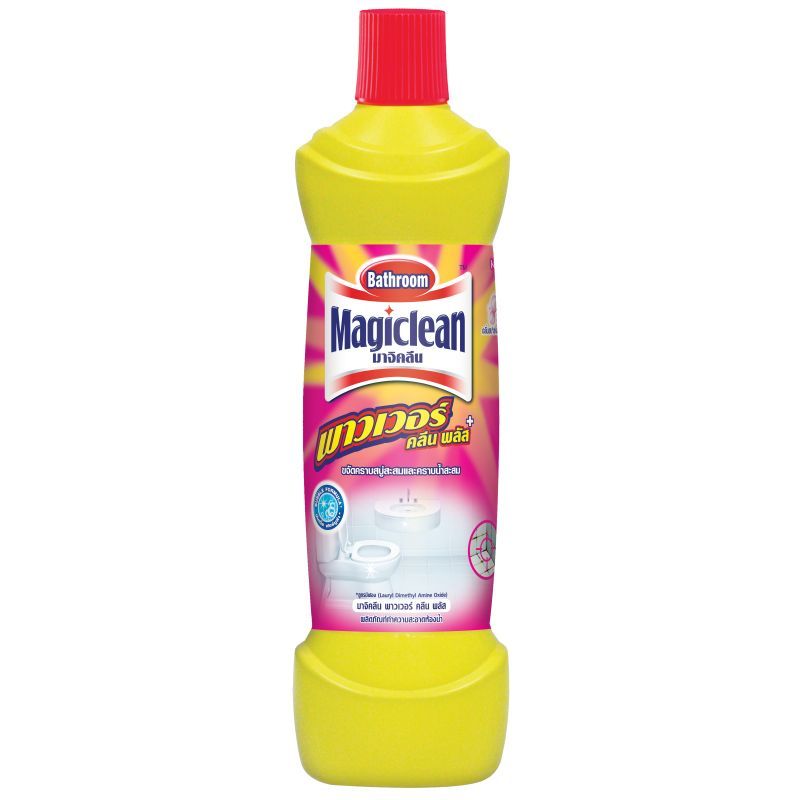 มาจิคลีนพาวเวอร์สตรองน้ำยาล้างห้องน้ำ 850มล. Magiclean Bathroom Power Strong 850ml. [หมายเลขบาร์โค้ด 8851818828100 ]