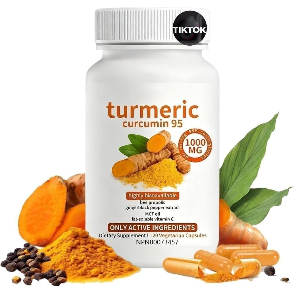 แผนการรักษารักษาโรคขมิ้น 1,000มก. ประกอบด้วย Bio-Ginger Spice มังสวิรัติ, ขิง, Propolis, MCT Oil-Cur