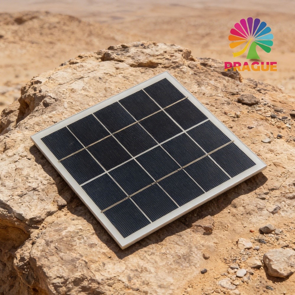 เครื่องชาร์จพลังงานแสงอาทิตย์ 4W 5V EVA เคลือบด้าน Polycrystalline Square Cells High-Density Cells S