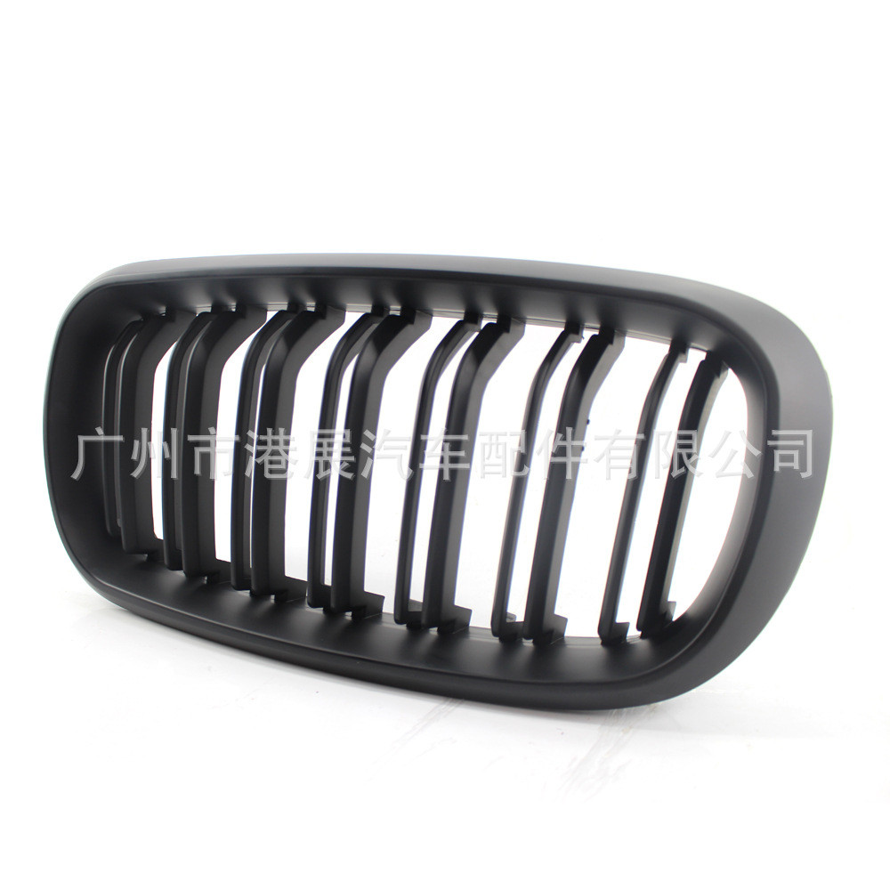 ขายร้อน-เหมาะสําหรับ 14-17 BMW/X5X6F15 Medium Grid กันชนด้านหน้า BMW Matte Black Double-Line Medium 