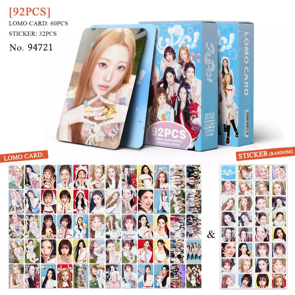 92 Photocards Hearts2Hearts อัลบั้มใหม่ RUDE อัลบั้มเกาหลี Star KPOP Merchandise การ์ด LOMO