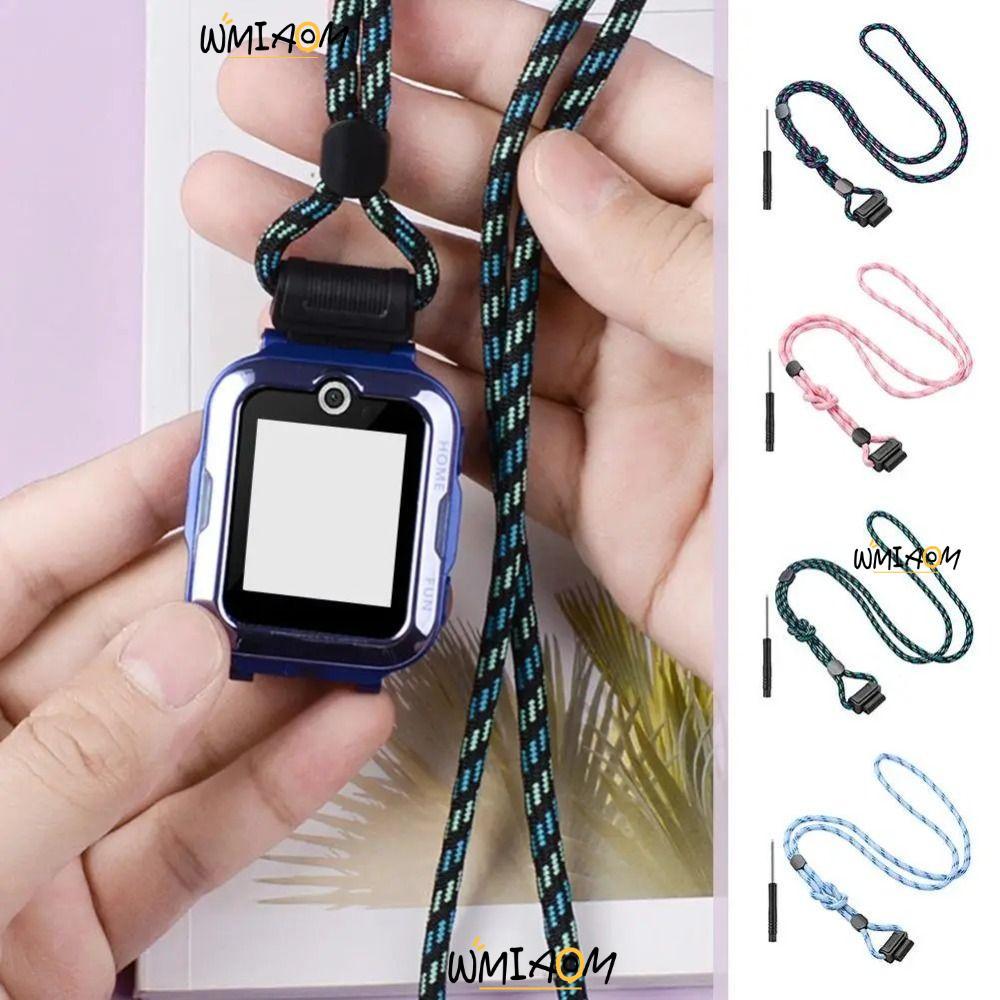 WMIAOM โทรศัพท์นาฬิกา Lanyard,ทนทานUniversalนาฬิกาเด็ก,สวมใส่ปรับความยาวเด็กSmartwatchสายรัดสําหรับH