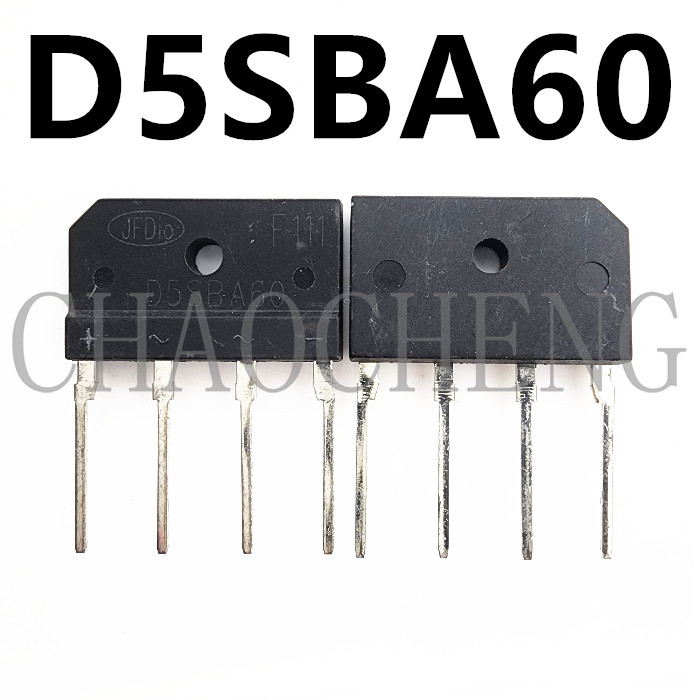 ยี่ห้อใหม่ Original Qiaodui D5SBA60 สะพานแบน 5A 600V พร้อมสต็อกชิป IC One Shot