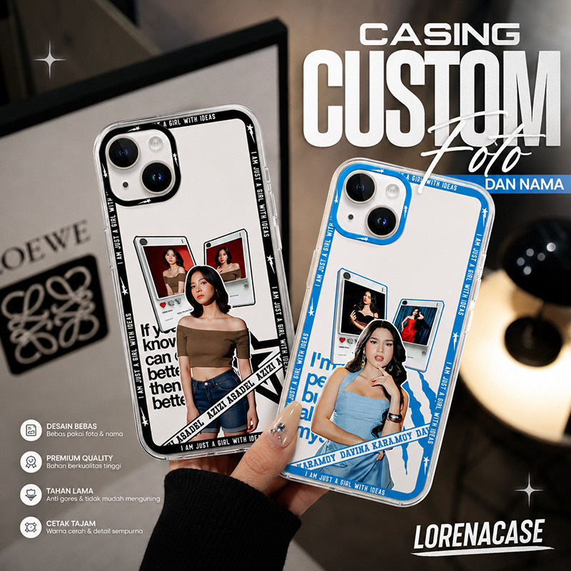 HP LORENACASE เคสโทรศัพท์แบบกําหนดเอง Photo & ชื่อสําหรับ POCO F8 PRO - F8 ULTRA - F7 - F7 PRO - F7 