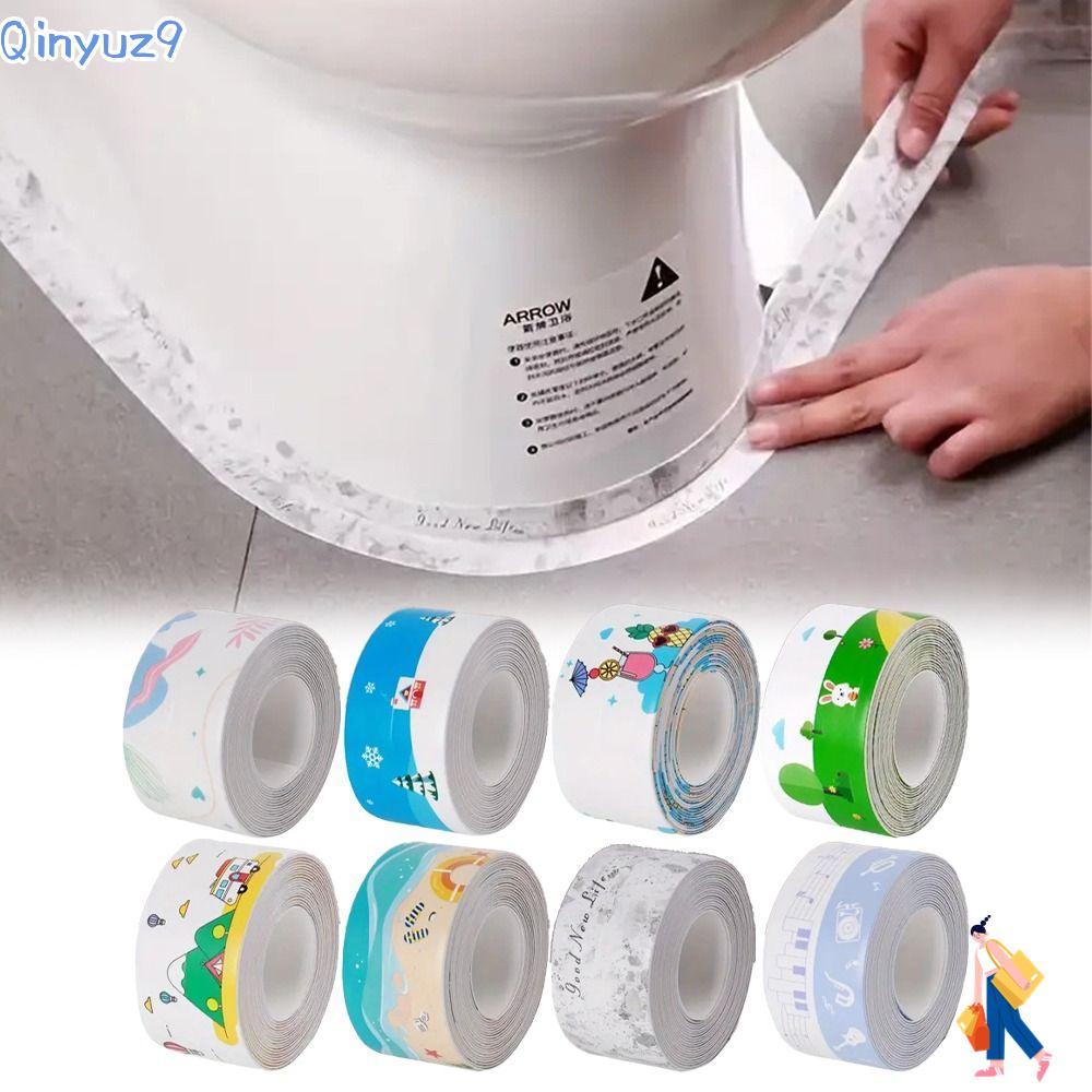 QINYUZ9 เทปกาว,กันน้ํา Anti-Mildew Seam เทปกาว, Professional 3.2 M/ม้วนกาว PVC Shower Tile Sealer สํ