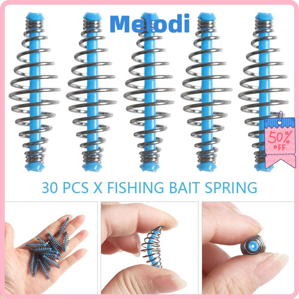 MELODI 30 ชิ้น/เซ็ตสแตนเลส Feeder Hot Method Leader Spring Lure