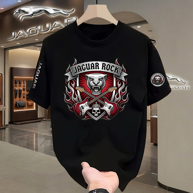 KATUN Jaguar เสื้อยืดสําหรับผู้ชายและผู้หญิงผ้าฝ้าย 100% 24S Unisex สวมใส่สบาย Jaguar Panther โลหะศิ