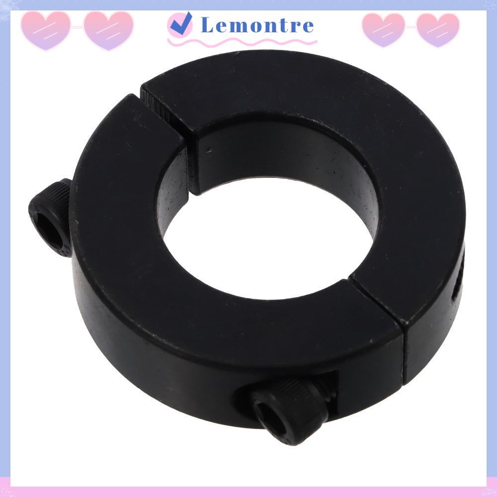 ปลอกคอเพลา LEMONTRE, เหล็กคาร์บอนสีดําคู่แยก Clamping Collar, Oxide เส้นผ่านศูนย์กลางภายใน 6-55 มม. 