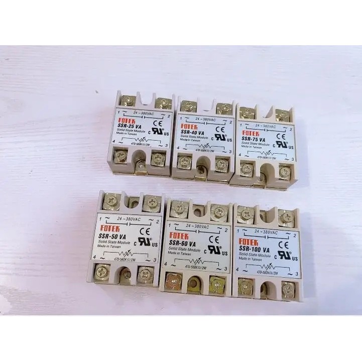 SSR-10VA SSR-25VA SSR-40VA SSR-50VA SSR-60VA SSR-100VA Solid State Relay โมดูล 470-560K Ohm/2W ถึง 2