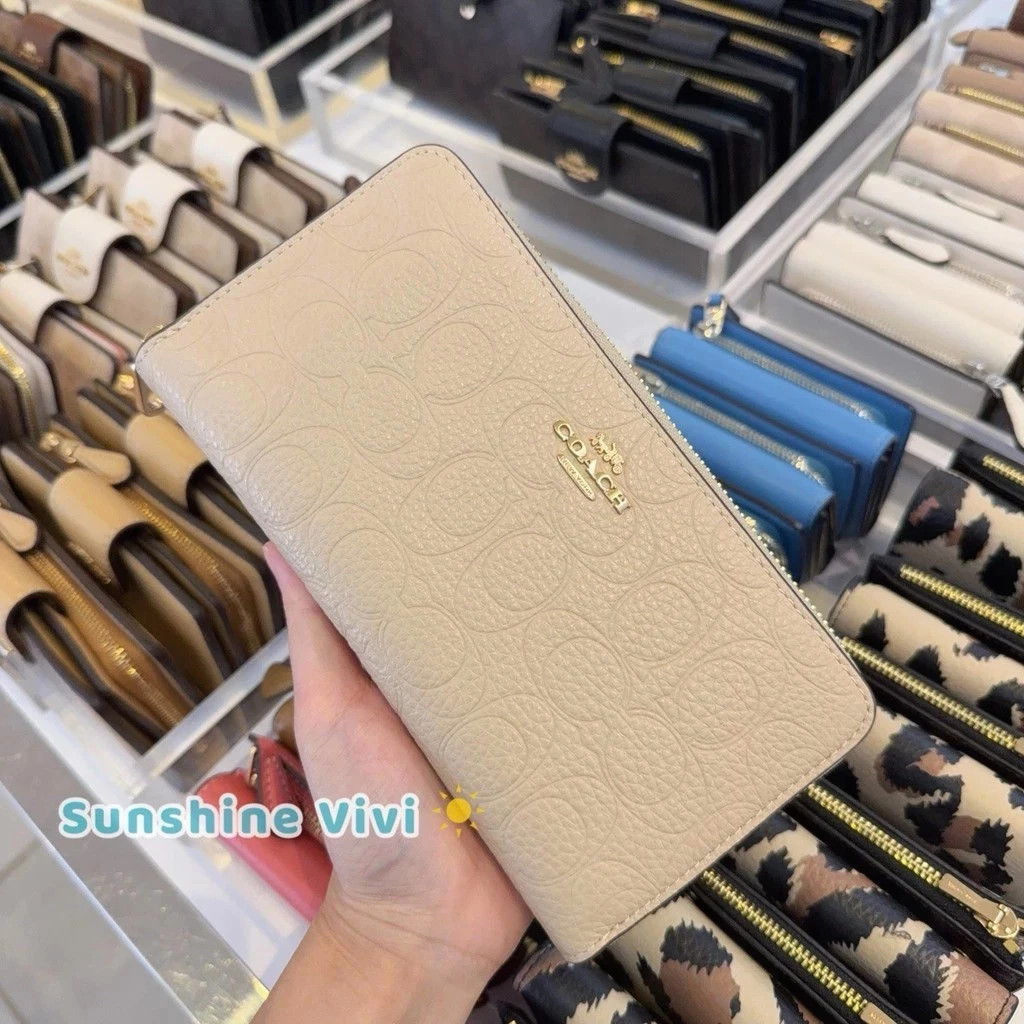 Long Wallet การพิมพ์นูน กระเป๋าสตางค์ยาว กระเป๋าสตางค์ ผู้หญิง พร้อมสาย ซิป CB002 CCL35 JC8O5A3CH