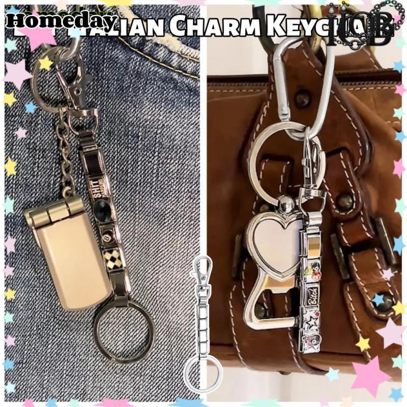DIY จี้โมดูลสร้อยข้อมือพวงกุญแจกระเป๋าจี้ส่วนบุคคลพวงกุญแจอิตาเลี่ยน Charm Links เครื่องประดับทําอุปกรณ์เสริมบุคลิกภาพ