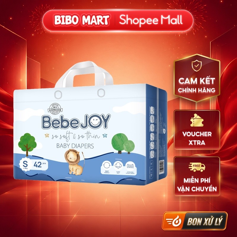 [KOL] ผ้าอ้อม - ผ้าอ้อม Bebejoy Premium ไซส์ S 42 ชิ้น - BM001.3