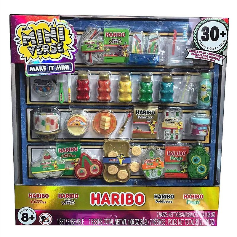 พร้อมสต็อก Miniverse Haribo Series Gummy Candy Toy ของเล่นจิ๋วชุดมินิสีสันสดใส
