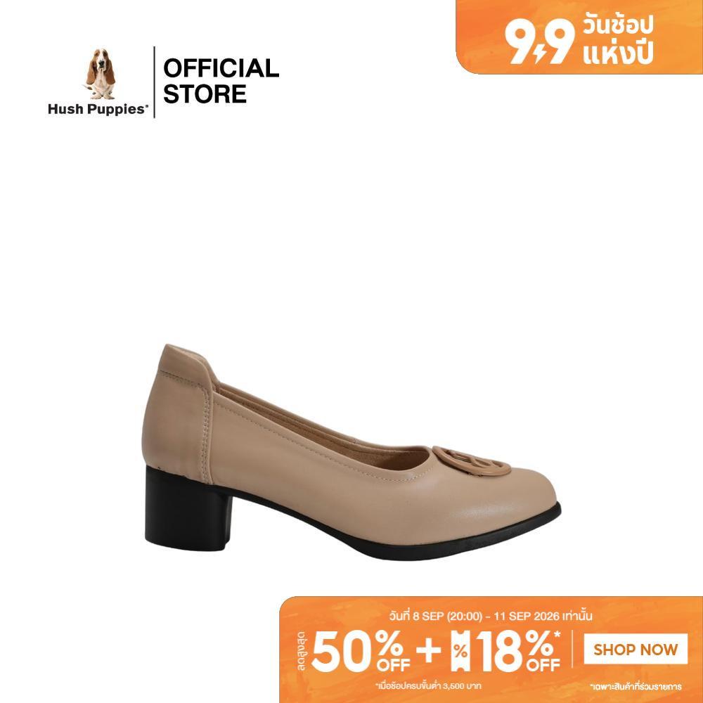 Hush Puppies รองเท้าผู้หญิง รุ่น HP 8WCFPP215C - สีเบจ (รองเท้าลำลองหนังสังเคราะห์ แบบสวม)