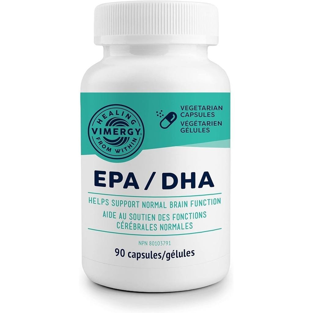 VIMERGY Vegan Omega-3 EPA/DHA, Algae-Derived, 90 แคปซูล