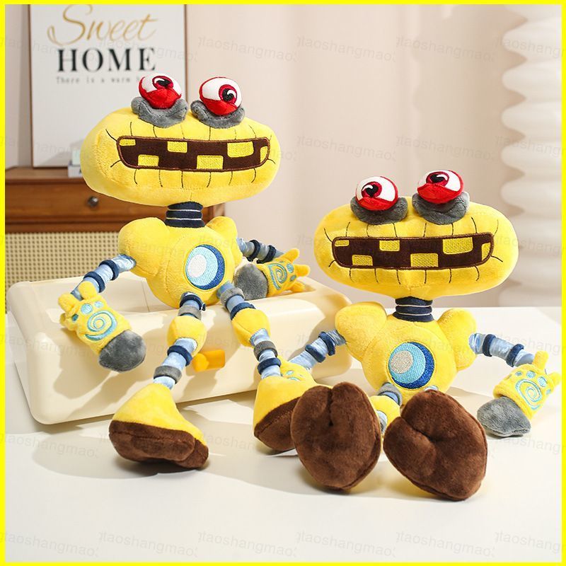 YT3 My Sing Monsters Wubbox Plushie น่ารักสีเหลืองหุ่นยนต์ตุ๊กตาตุ๊กตานุ่มของเล่นสะสม