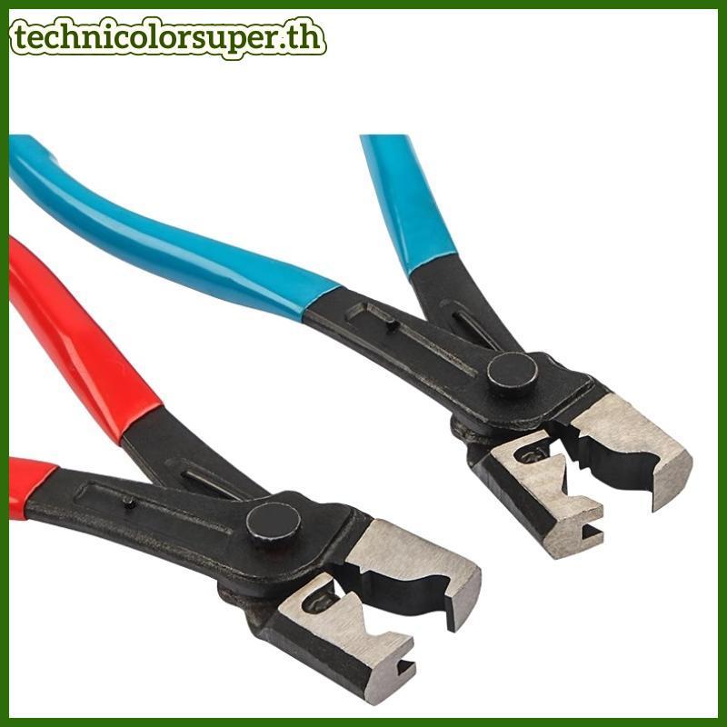 Technicolorsuper รถน้ํามันท่อ Crimping Plier Heavy Duty ทนต่อการสึกหรอ 1 ชิ้นคลิปคอเครื่องมือสําหรับ