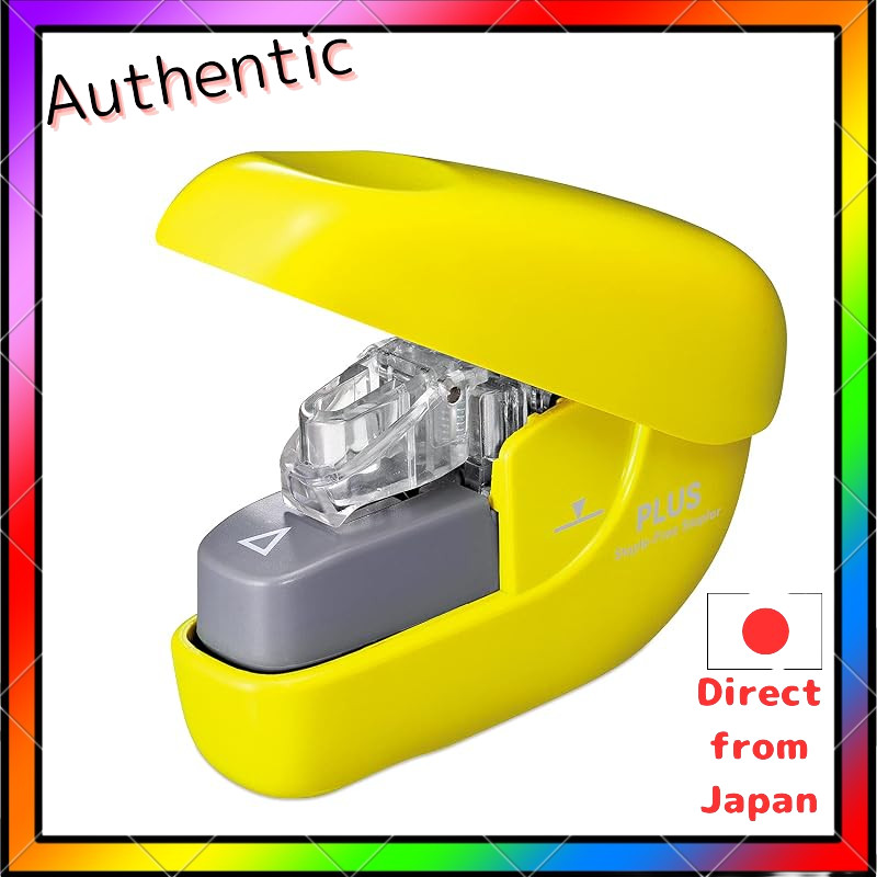 Plus Needle-free Stapler Paper Clinch Yellow SL-106NB 31-126