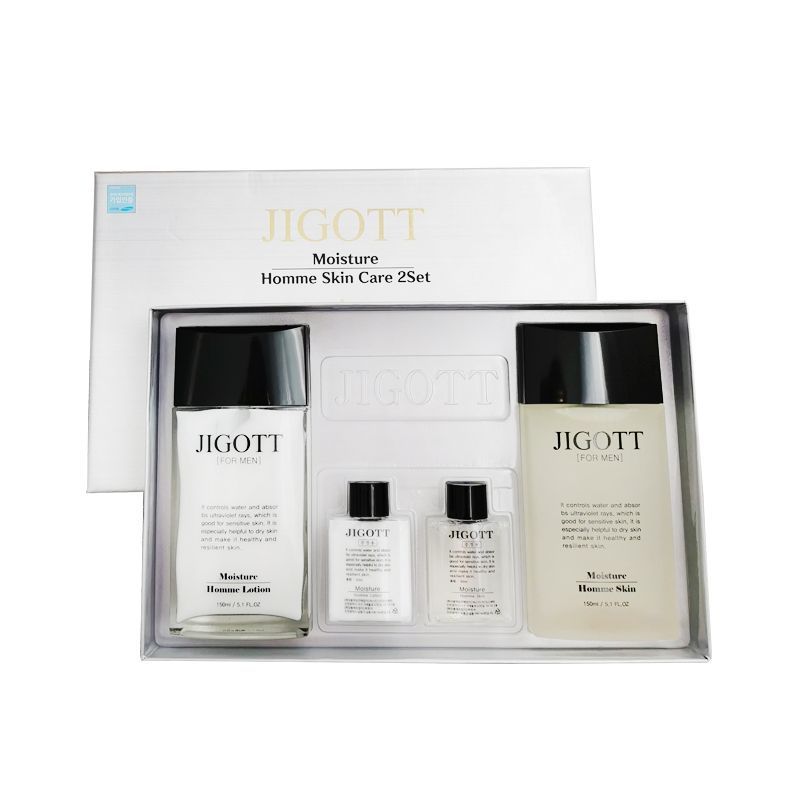 2026 สินค้าใหม่เกาหลี Samsung ผลิตภัณฑ์ดูแลผิวผู้ชาย JIGOTT JIGOTT Refreshing Moisturizing สี่ชุดแฟน