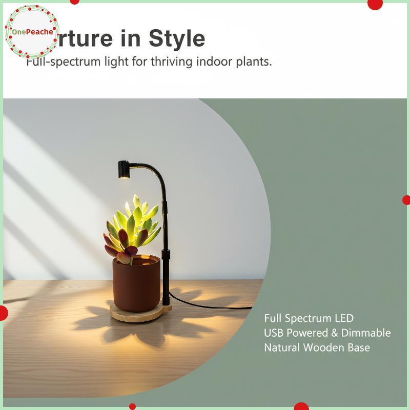 OnePeache Full Spectrum Grow Light โคมไฟสําหรับการเจริญเติบโตของพืช ling Micro Landscape Aquarium Li