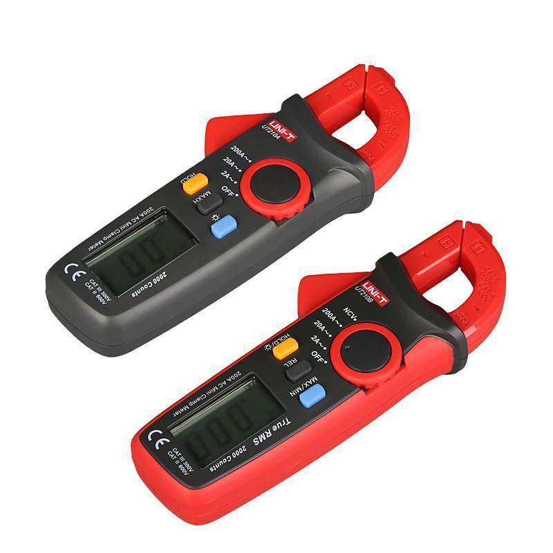 ยูนิลีด UT210E/UT203/UT204A แคลมป์มิเตอร์ดิจิตอล UT210D มัลติมิเตอร์วัดกระแสไฟฟ้ากระแสสลับและกระแสตร