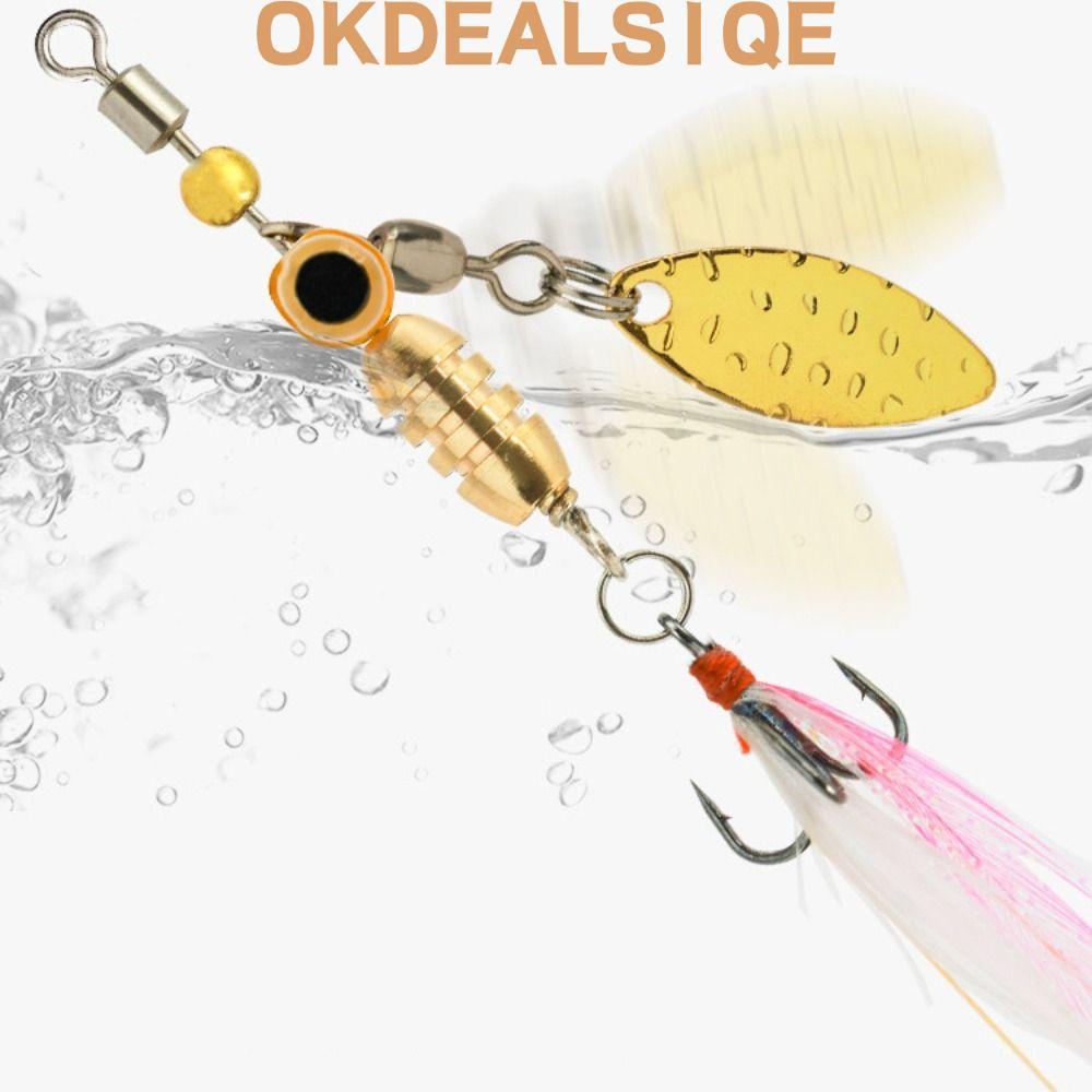 OKDEALS1QE โลหะ VIB Lure, Sinking โลหะหมุน Spinner เลื่อม, เหยื่อตกปลาน้ําลึกยาว Cast Lure 3.5g เหยื