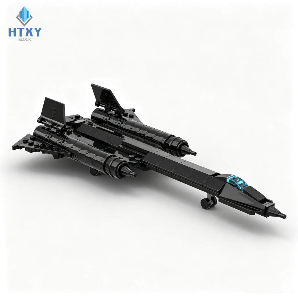 SR-71 Blackbird Recon Jet Model Building Blocks 198pcs Kids Building Blocks ของเล่นของขวัญ MOC‐24141