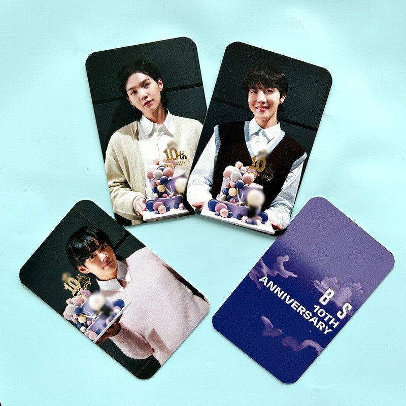 BTS 10th Anniversary Photocard Postcard jk v jimiin Support Card สินค้า