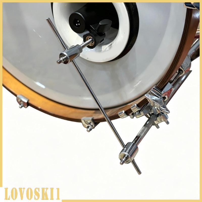 [Lovoski1] กลองไมโครโฟนคลิปผู้ถือ Stable ทนทานเครื่องมือ Mic Mount Stand Live Shows สตูดิโอเวทีแสดงก