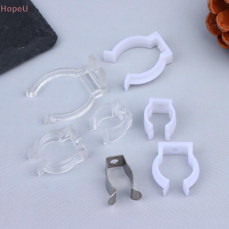 [HopeU] 10 ชิ้น T5 T8 LED หลอดนีออนคลิปคงที่พลาสติก Bule Connector Holder ยึดความปลอดภัยสําหรับโครงก
