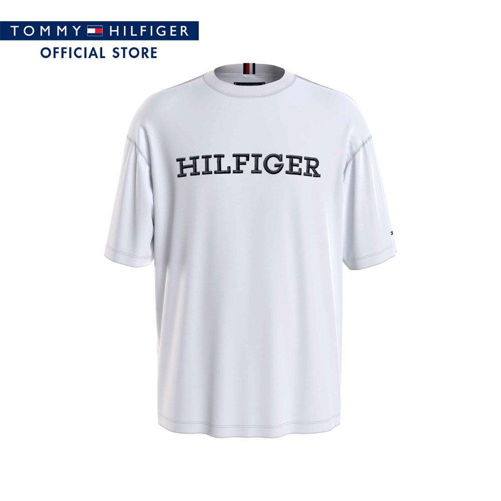 Tommy Hilfiger เสื้อยืด ผู้ชาย รุ่น MW0MW36034 YBR - สีขาว