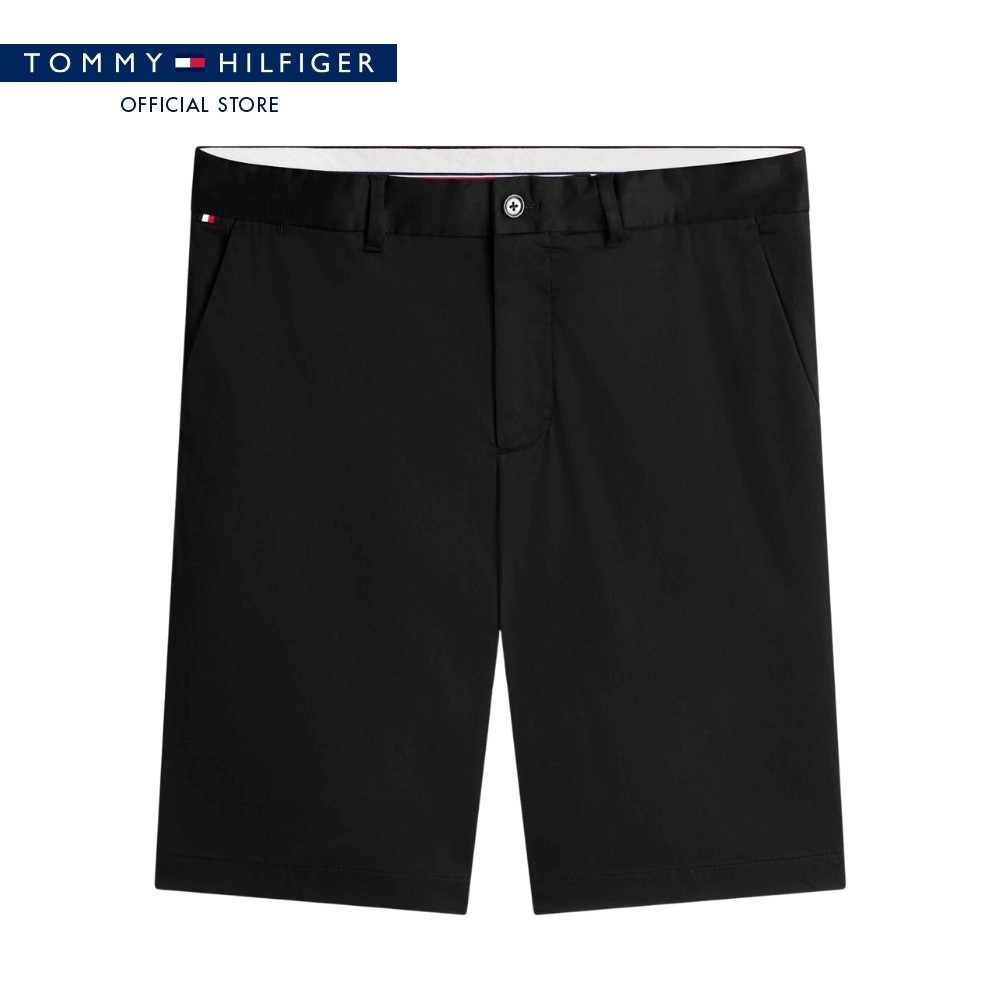 Tommy Hilfiger กางเกงขาสั้น ผู้ชาย รุ่น MW0MW42573 BDS - สีดำ