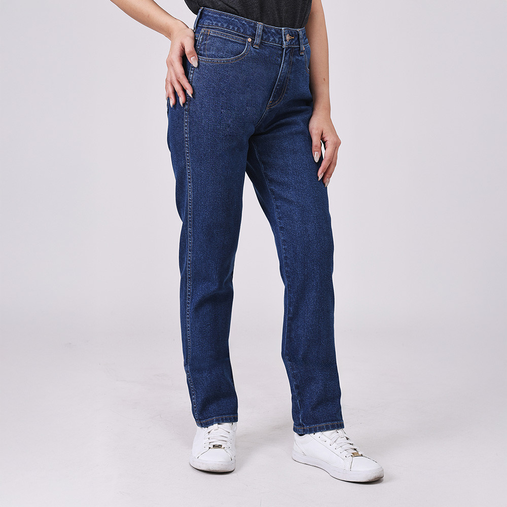 WRANGLER กางเกงยีนส์ผู้หญิง เอวสูง ทรงเข้ารูป Straight รุ่น WR S326WSTRF09 สียีนส์กลาง — صورة 3